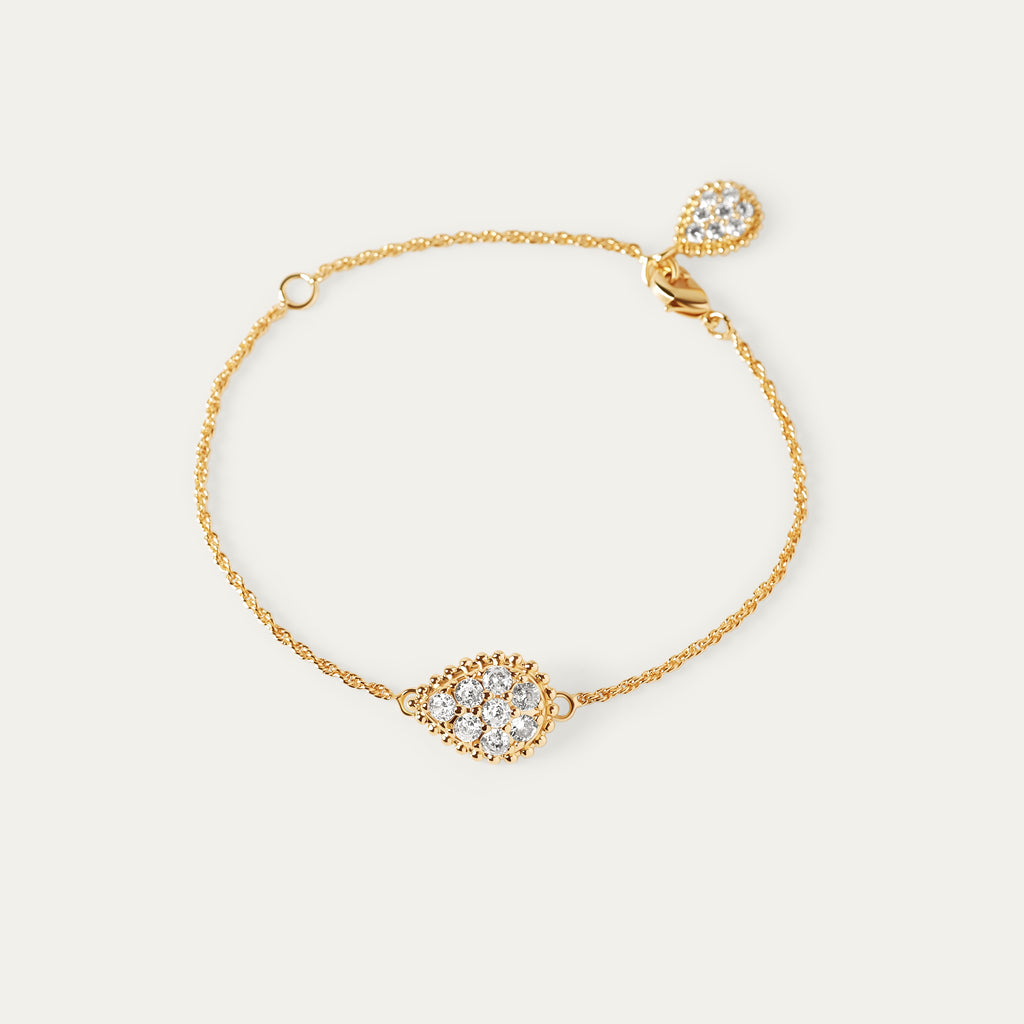 Seek Shine Birma CZ Bracelet (18K Gold Brass)