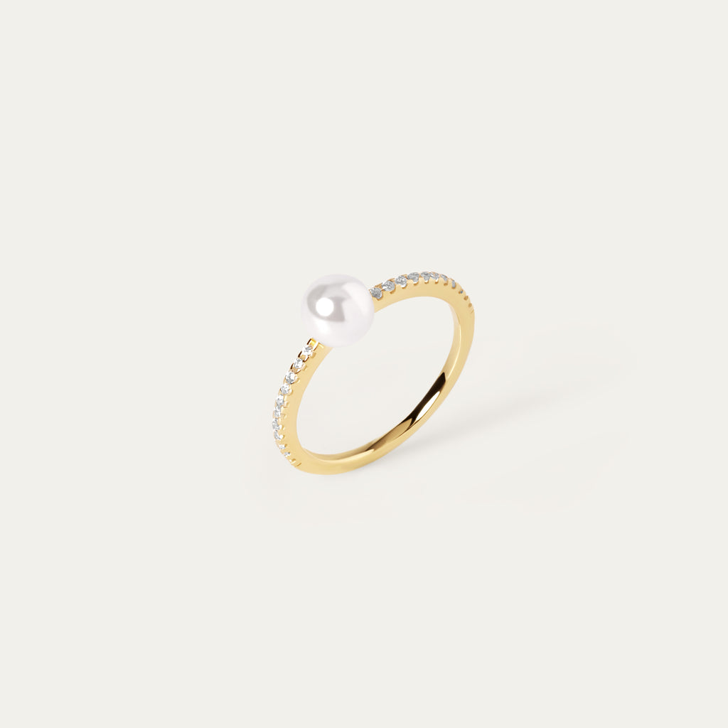 Seek Shine Vira Pearl Ring (18K Gold Vermeil, Size 6)