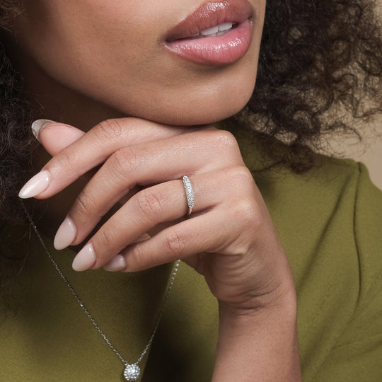 Bann CZ Ring (925 Sterling Silver, Size 7)