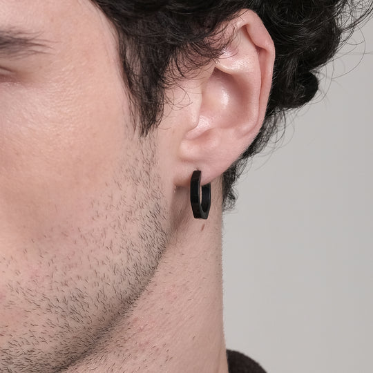 Cinco Hoops (Black Stainless Steel)