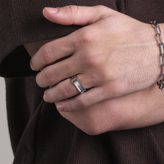 Coro Ring (Titanium Steel, Size 9)