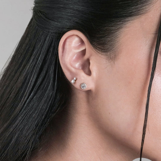 Falu CZ Studs (18K Gold Titanium Steel)