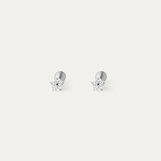 Fiva CZ Studs (Titanium Steel)