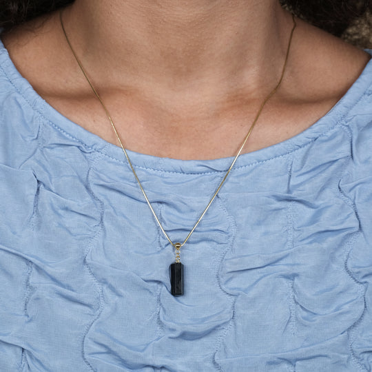 Gigi Onyx Charm (18K Gold Vermeil)