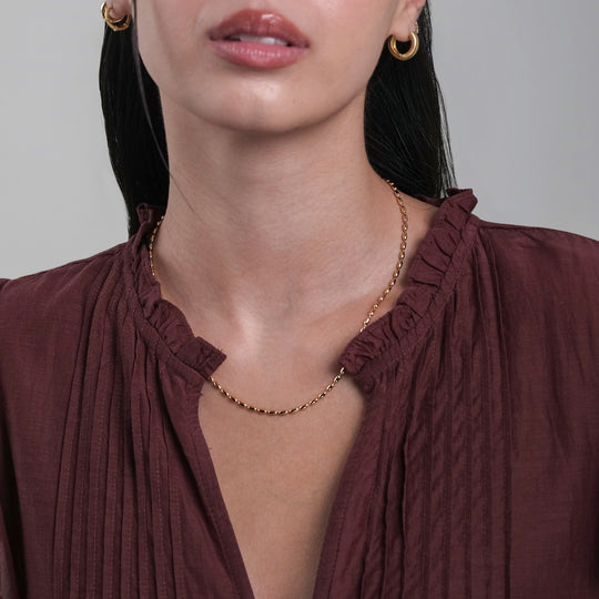 Garra Necklace (18K Gold Brass)