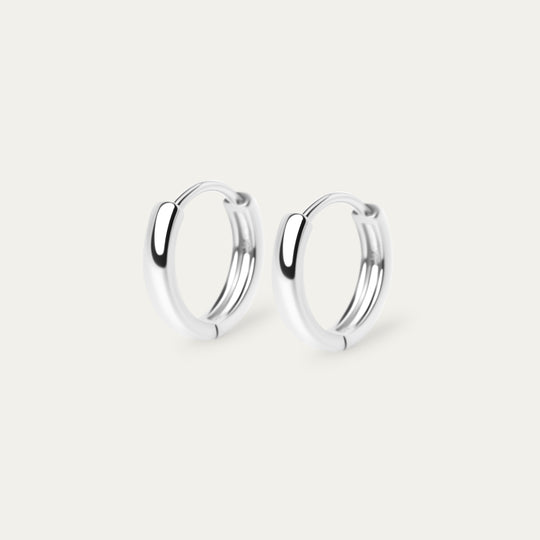 Hamond Tiny Hoops (Silver Brass)