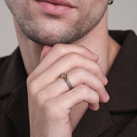 Rao Ring (Two-Tone Brass)