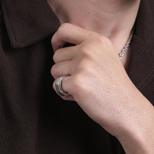 Rigor Ring (Titanium Steel, Size 10)