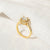 Vicky 1.0ct Moissanite Ring (18K Gold Vermeil, Size 4)