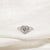Viola 1.0ct Moissanite Ring (925 Sterling Silver, Size 4)