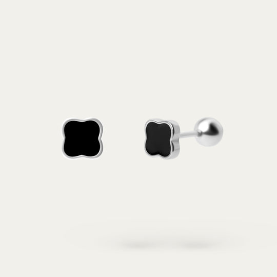 Viv Onyx Studs (Stainless Steel)