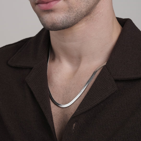 Zena Long Necklace (Titanium Steel)