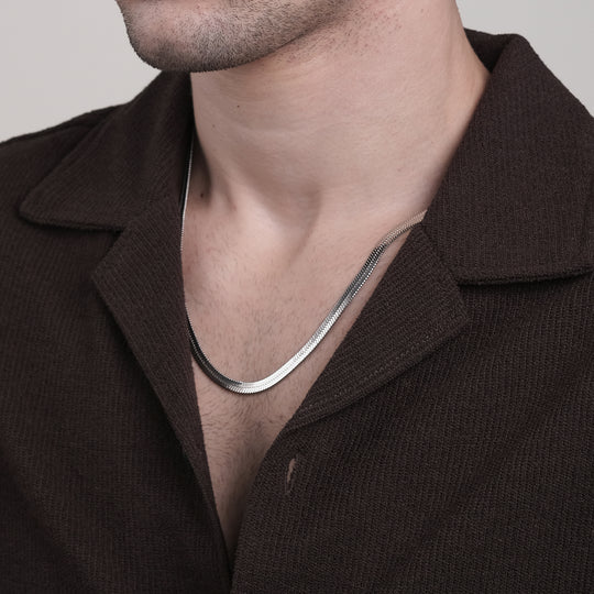 Zena Medium Necklace (Titanium Steel)