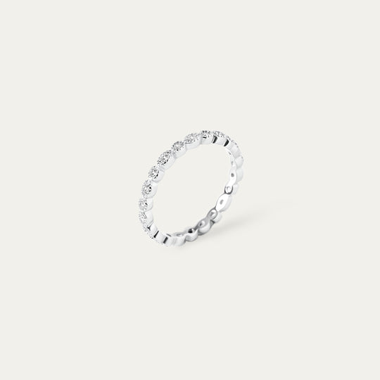 Amora CZ Ring (925 Sterling Silver, Size 8)