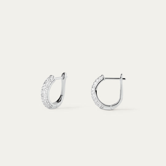 Anna CZ Hoops (925 Sterling Silver)