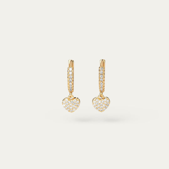 Ario CZ Earrings (18K Gold Brass)