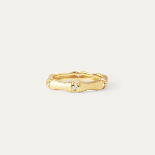 Bambi CZ Ring (18K Gold Brass, Size 7)