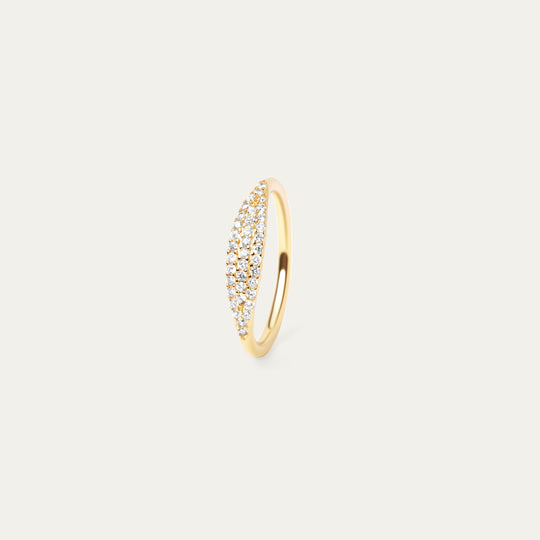 Bann CZ Ring (18K Gold Vermeil, Size 6)