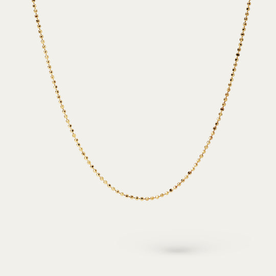 Beady Necklace (18K Gold Vermeil)