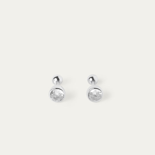 Bertha April CZ Studs (925 Sterling Silver)