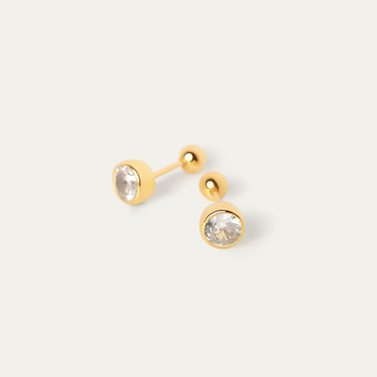 Bertha April CZ Studs (18K Gold Vermeil)