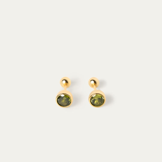 Bertha August CZ Studs (18K Gold Vermeil)