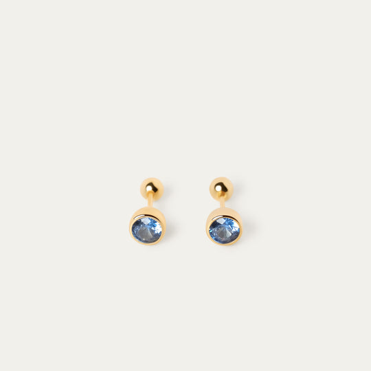 Bertha December CZ Studs (18K Gold Vermeil)