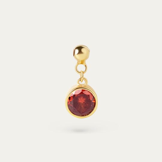 Bertha January CZ Charm (18K Gold Vermeil)