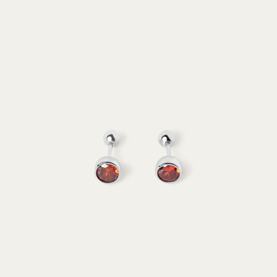 Bertha January CZ Studs (925 Sterling Silver)