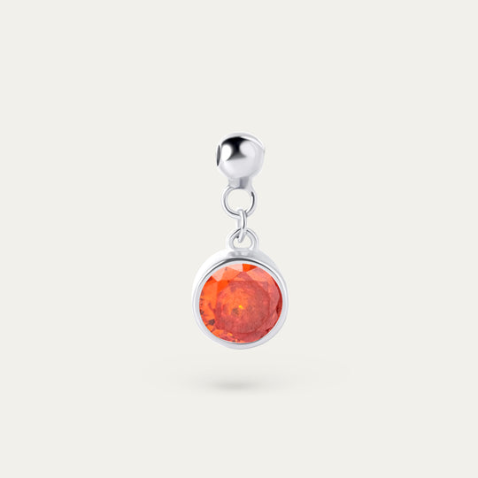 Bertha July CZ Charm (925 Sterling Silver)