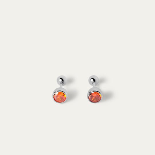 Bertha July CZ Studs (925 Sterling Silver)