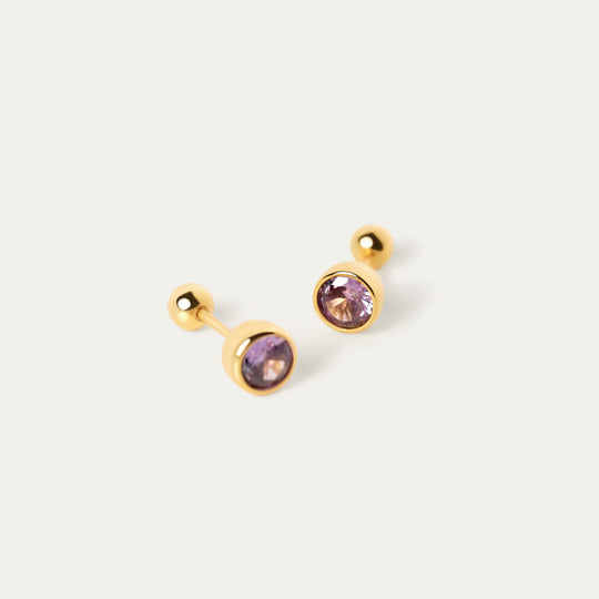 Bertha June CZ Studs (18K Gold Vermeil)