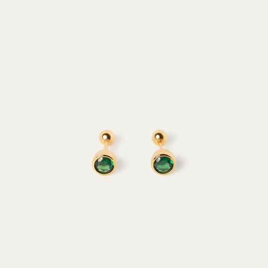 Bertha May CZ Studs (18K Gold Vermeil)