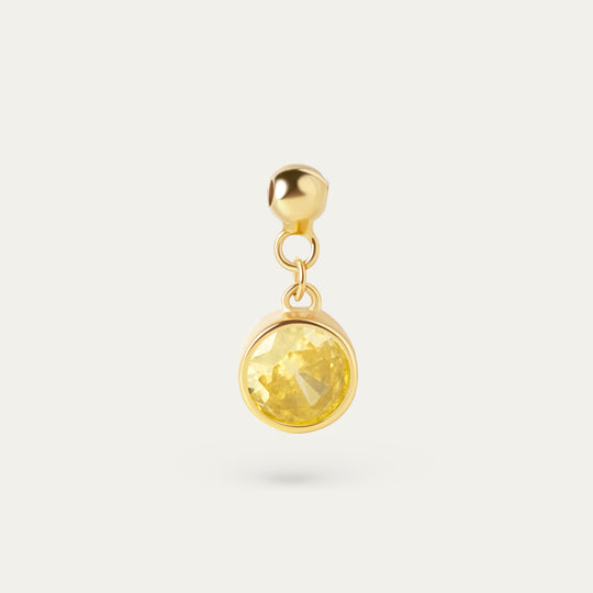 Bertha November CZ Charm (18K Gold Vermeil)