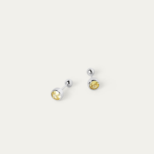 Bertha November CZ Studs (925 Sterling Silver)