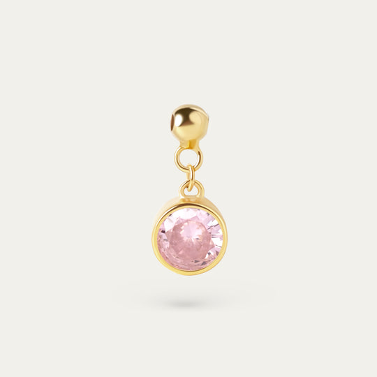 Bertha October CZ Charm (18K Gold Vermeil)
