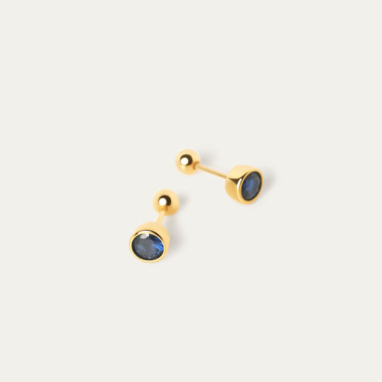 Bertha September CZ Studs (18K Gold Vermeil)