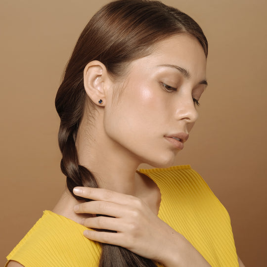 Bertha June CZ Studs (18K Gold Vermeil)