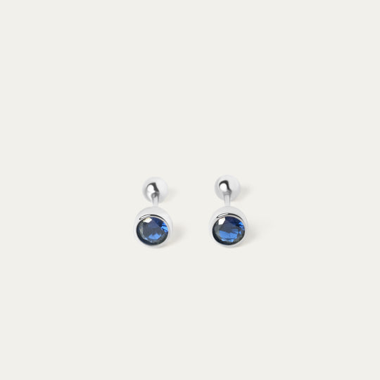 Bertha September CZ Studs (925 Sterling Silver)
