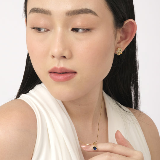 Bertha September CZ Charm (18K Gold Vermeil)