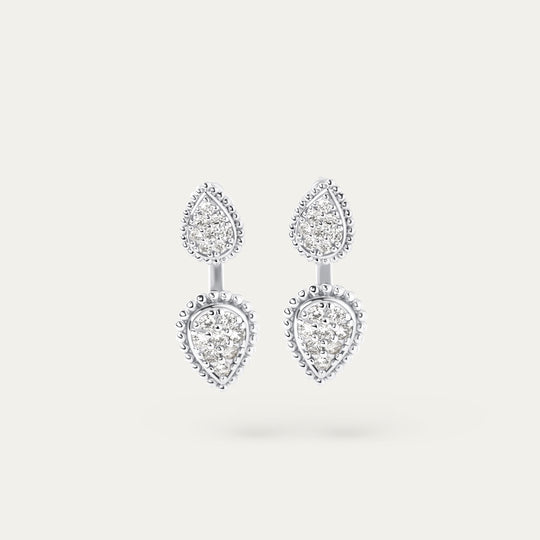 Birma CZ Earrings (Silver Brass)