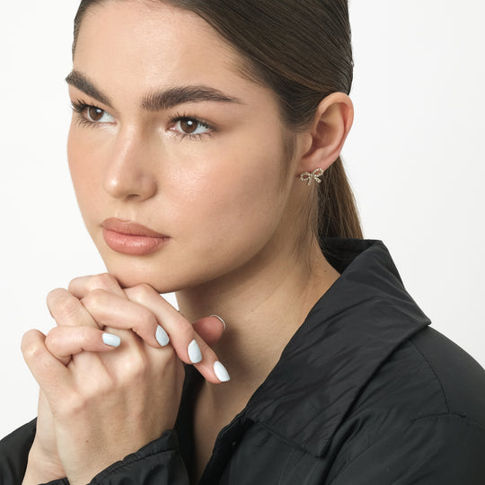 Boen CZ Earrings (18K Gold Brass)