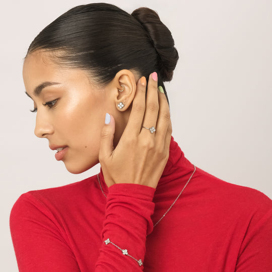 Calo CZ Earrings (Stainless Steel)