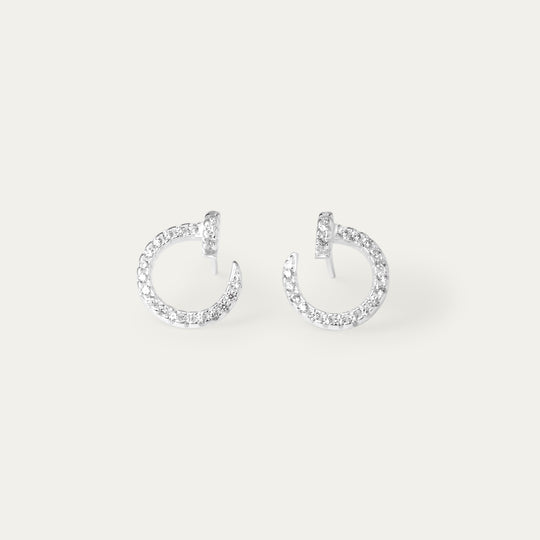 Canna CZ Studs (925 Sterling Silver)