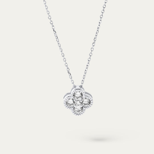 Carly CZ Necklace (925 Sterling Silver)