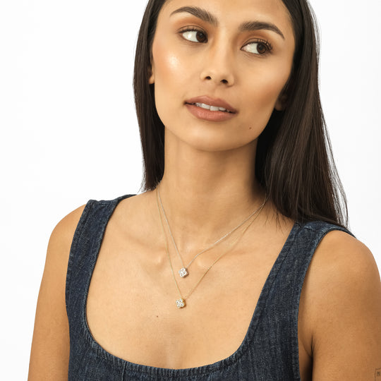 Carly CZ Necklace (925 Sterling Silver)