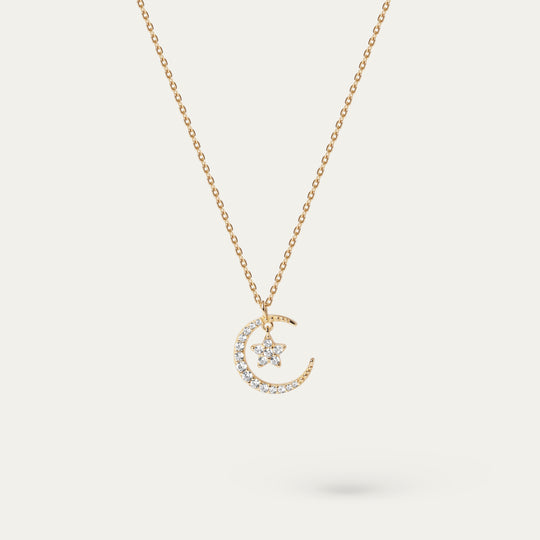 Celes CZ Necklace (18K Gold Vermeil)
