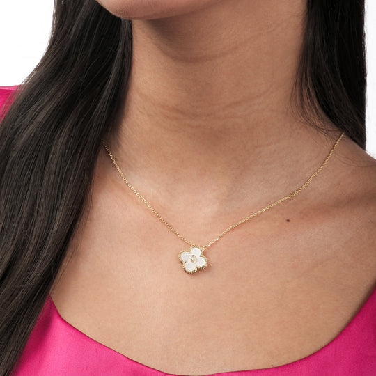 Clod Enamel Necklace (18K Gold Brass)