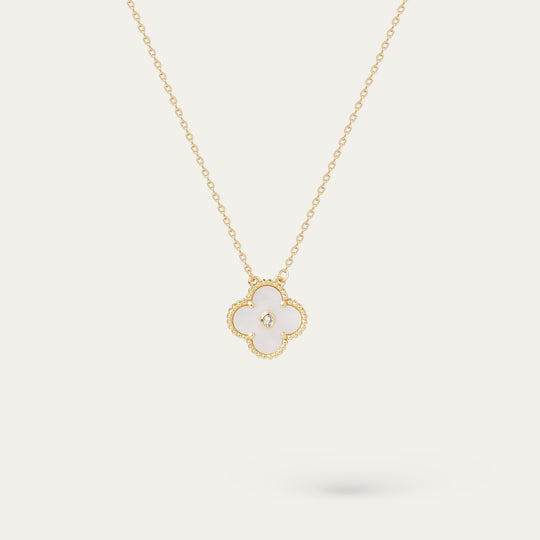 Clod Enamel Necklace (18K Gold Brass)