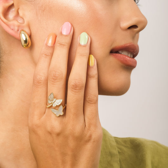 Dayan CZ Ring (18K Gold Brass)